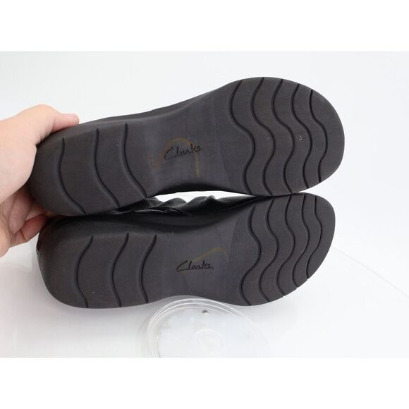 Clarks Women's Cheyn Zoe Ankle Boot Size 9 Black Shoe Leather Zip Up Bootie - Picture 11 of 12